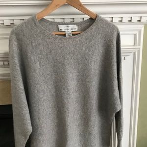 Precious Fibers 100% Cashmere Sweater Gray size S
